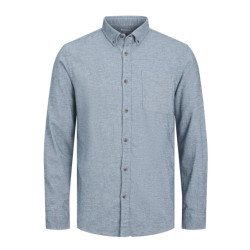 Jack & Jones Jjeclassic melange shirt ls sn blue denim