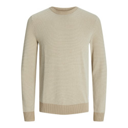 Jack & Jones Jjeglobe knit crew neck noos beige