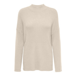 Only Onlkatia ls loose highneck cc knt ecru