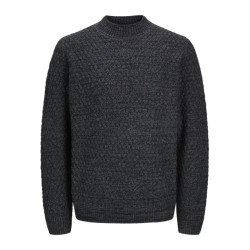 Jack & Jones Jprccziggi knit mock neck antraciet