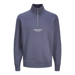 Jack & Jones Jorvesterbro sweat quarter zip hn n petrol