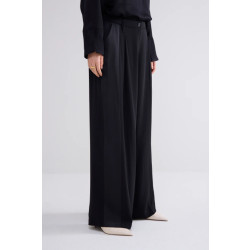 Summum 4s2710-12124 trousers wide leg crepe viscose blend