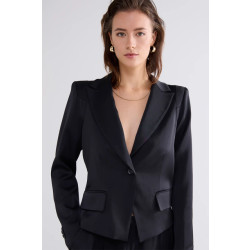 Summum 1s1211-12124 blazer crepe viscose blend