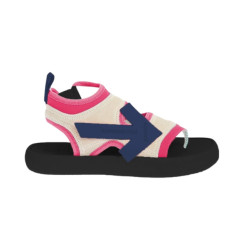 Off White Fuchsia neoprene suede sandalen