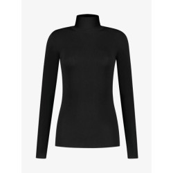 Nikkie Dames top jolie turtle zwart