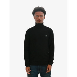 Antony Morato Sweater slim fit in viscosa blend yarn with metal logo rubber pa