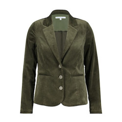 Red Button Blazer srb4394 babs velvet army green