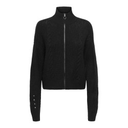 Jacqueline de Yong Justy ice l/s short zip cardigan
