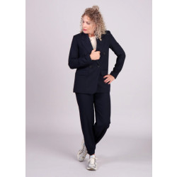 Moss Copenhagen Donker krijtstreep pantalon maelynn