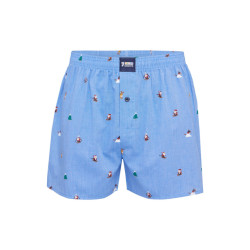 Happy Shorts Wijde kerst boxershort heren skiing santa