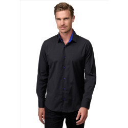 Rusty Neal Heren overhemd blauw r-44 kingdom