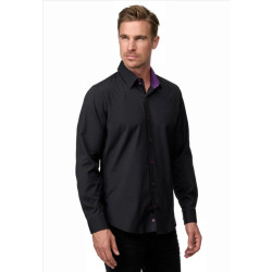 Rusty Neal heren overhemd lila paars r-44