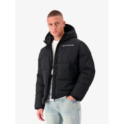 Black Bananas Heren winterjas block puffer zwart