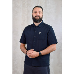 Fred Perry Lightweight texture revere col