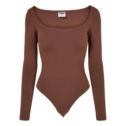 Urban Classics Dames biologische bodysuit met lange mouwen