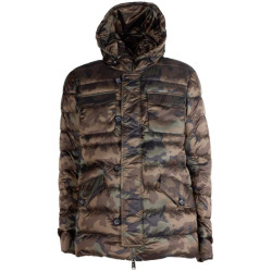 Add Official Korte camouflage nylon jas met donsvulling