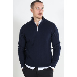 Kronstadt Carlo half zip ks2790 dark navy -  heren trui