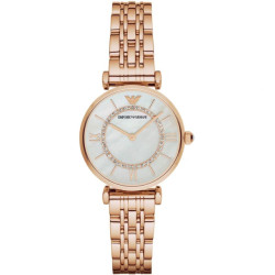 Emporio Armani Roze stalen horloge voor dames 32mm