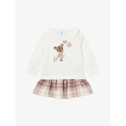 Mayoral Meisjes set rok tartan blush