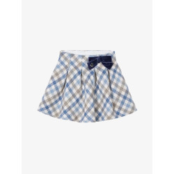 Mayoral Meisjes rok check sky blue