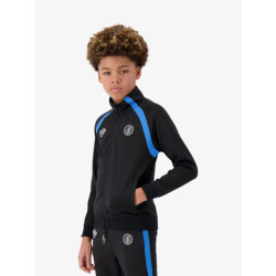 Black Bananas Jongens vest compound tracktop zwart