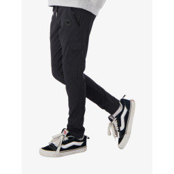 Black Bananas Jongens broek tech cargo pants zwart