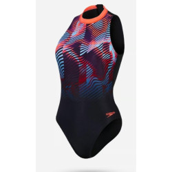 Speedo Eco+ print hydrasuit bla/red 12445-17543