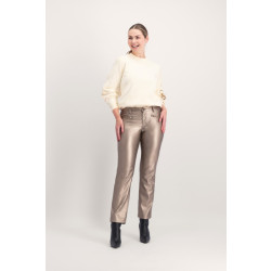 Florèz pant bond straight leather lic