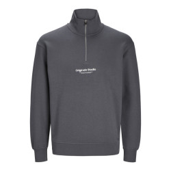 Jack & Jones jorvesterbro sweat quarter zip hn n 12241777 iron gate