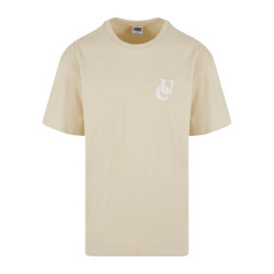 Urban Classics Heren golvend logo zwaargewicht oversized t-shirt