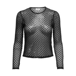 Jacqueline de Yong Jdyhubby ls mesh sequins top jrs -