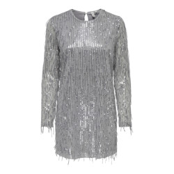 Only Onlanika spacy ls short dress wvn licht