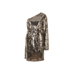 Lofty Manner Dress lotta goudkleurig