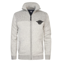 Petrol Industries M-3040-kwc226 knitwear cardigan off-white