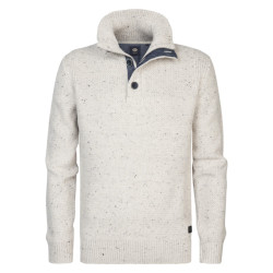 Petrol Industries M-3040-kwc226 knitwear collar off-white
