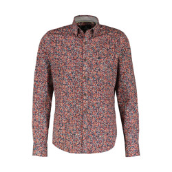 Lerros Heren overhemd 24o1474 966 spicy orange