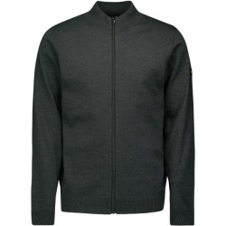 No Excess Cardigan 2 coloured melange dark grey