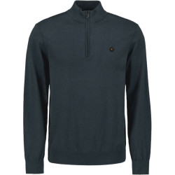 No Excess Pullover half zip 2 coloured melang night