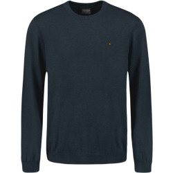 No Excess Pullover crewneck 2 coloured melang night