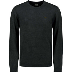 No Excess Pullover crewneck 2 coloured melang dark grey