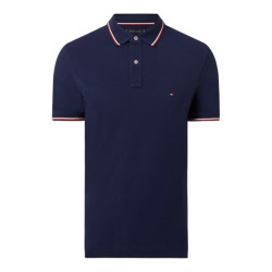 Tommy Hilfiger Slim-fit polo met contraststrepen