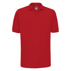 Russell Athletic Heren ripple collar & manchet poloshirt met korte mouwen