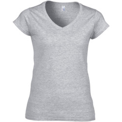 Gildan Dames zachte stijl korte mouw v-hals t-shirt