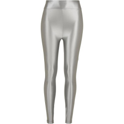 Urban Classics Dames metallic glimmende legging met hoge taille