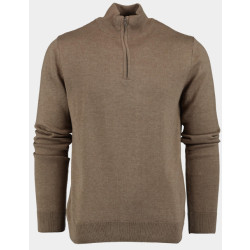 Innocente Pullover half zip art-302/8017-coffee