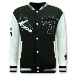 Local Fanatic Varsity vest baseball jas