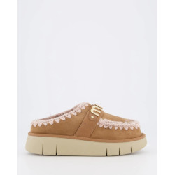 Mou Dames bounce clog logo pink brown