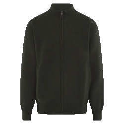 Olaf Hussein Heren knitted zip up cardigan