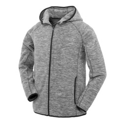 Spiro Impact Heren microfleece fitness full zip hoodie