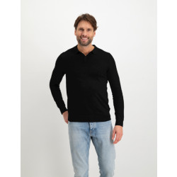Saint Steve Berend 19478 black gebreidde polo